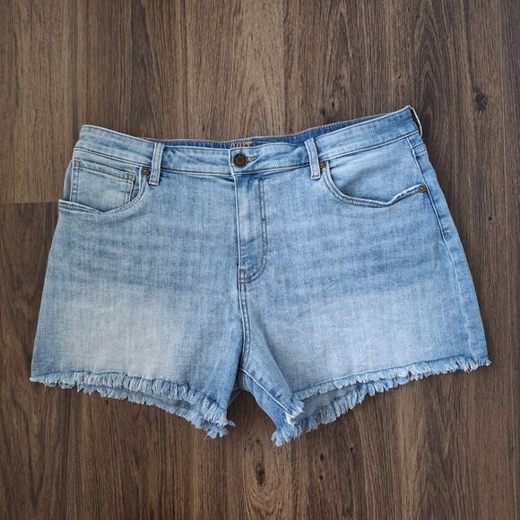 💙 Kut from the Kloth Kat High Rise Shorts Size 14 Denim Jeans Country Casual - Picture 8 of 8